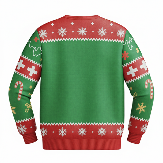 Funny Nurse Christmas Sweater Have You Tried Icing It Cute Medical Holiday Pullover