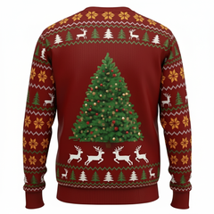 Funny Christmas Sweater Book Club Silly Goose Ugly Holiday Pullover for Adults