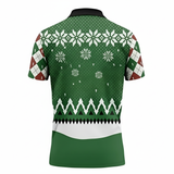 Unisex Golf Polo Shirt  – Ugly Christmas Funny Santa Putt Saying
