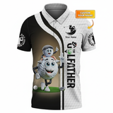 Personalized Golf Polo Shirt – Golf Masters, Funny Father and Son Golfer, Custom Name