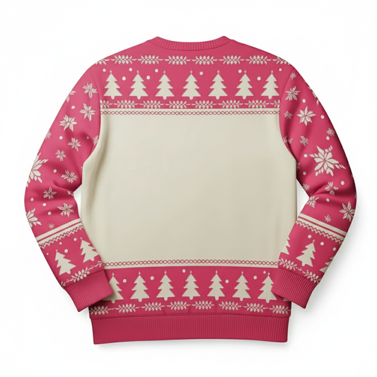 Unisex Christmas Sweater Tropical Flamingo Festive Holiday Jumper for Adults