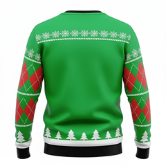 Ugly Christmas Sweater Funny Santa Golf Hilarious Holiday Pullover for Golfers