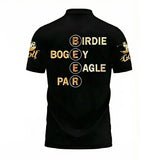 Personalized Men's Golf Polo Shirt – Birdie Bogey Eagle Par, Custom Name