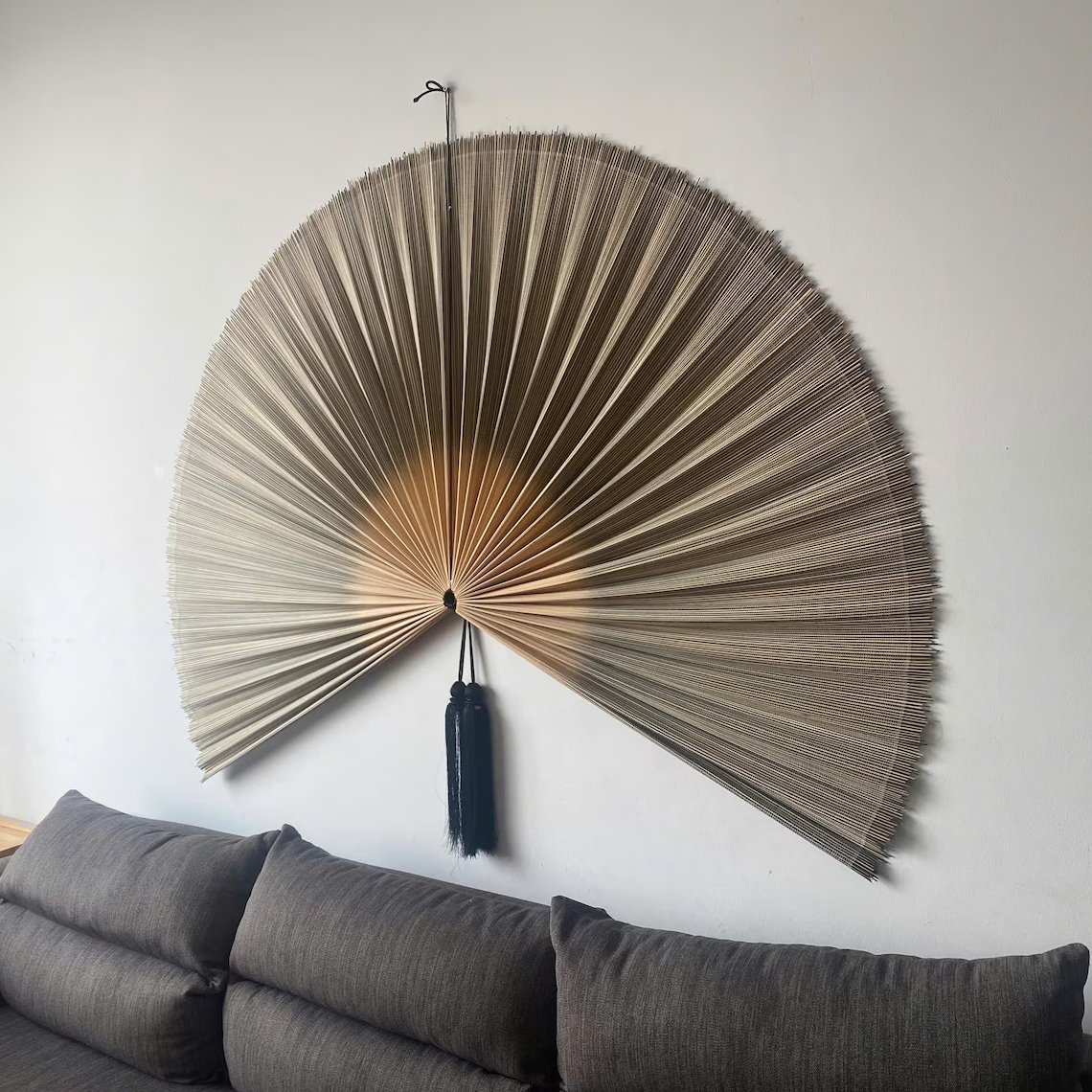 Japanese Wall Fan Decor Elegant Bamboo Fan Wall Art for Home Decor Traditional Japanese Style1