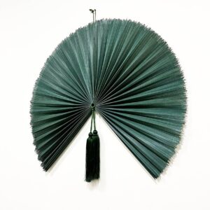 Wall Fan Decor Dark Teal Bamboo Decorative Fans Boho Bamboo Wall Decor1