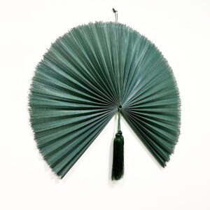 Wall Fan Decor Dark Teal Bamboo Decorative Fans Boho Bamboo Wall Decor2